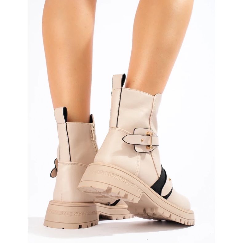 Béžové dámské baggy s chráničem béžový 1