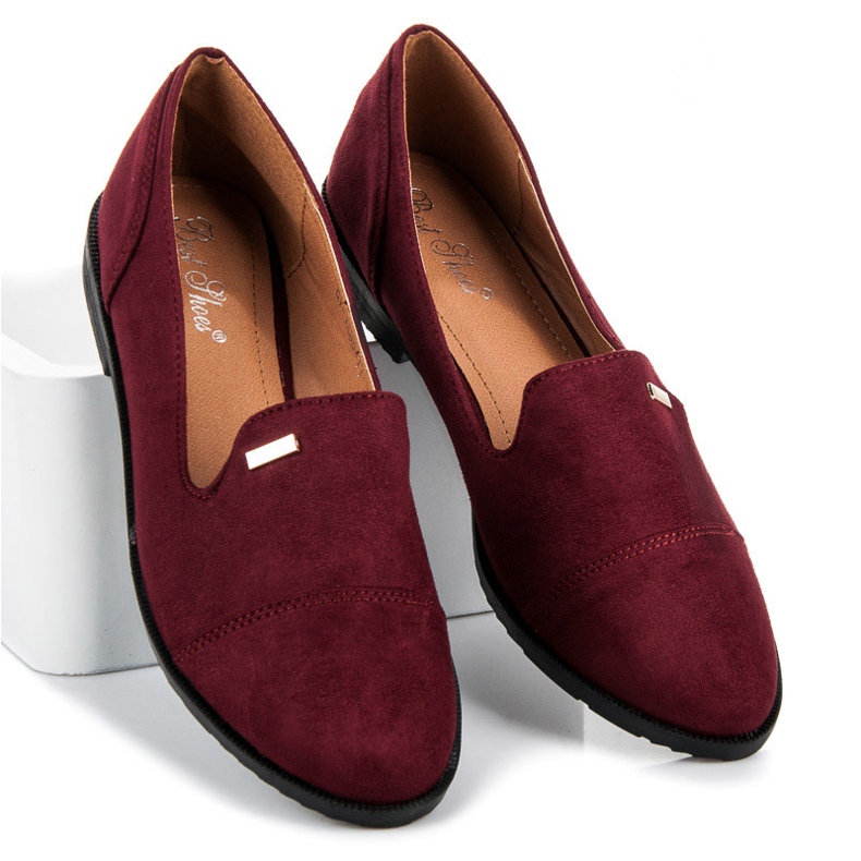 Best Shoes Semišové boty červený 1
