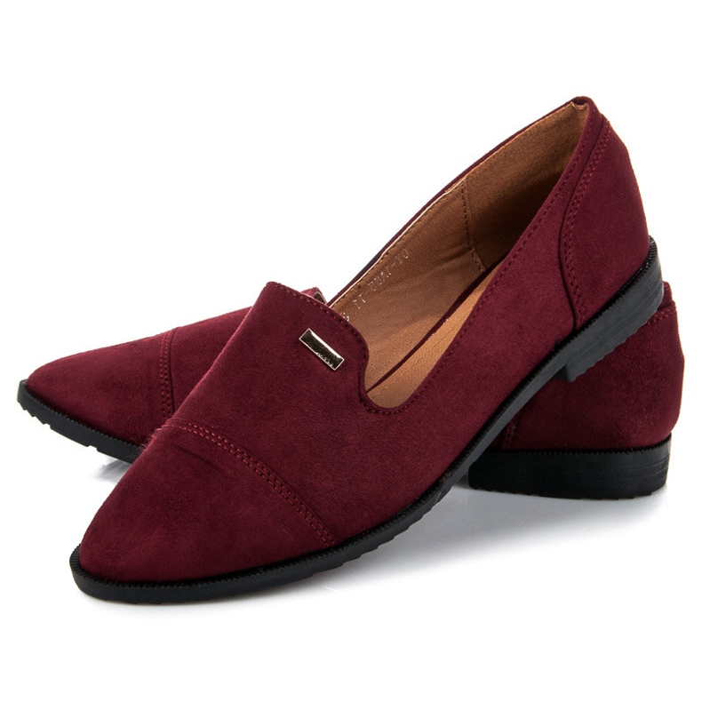 Best Shoes Semišové boty červený 2
