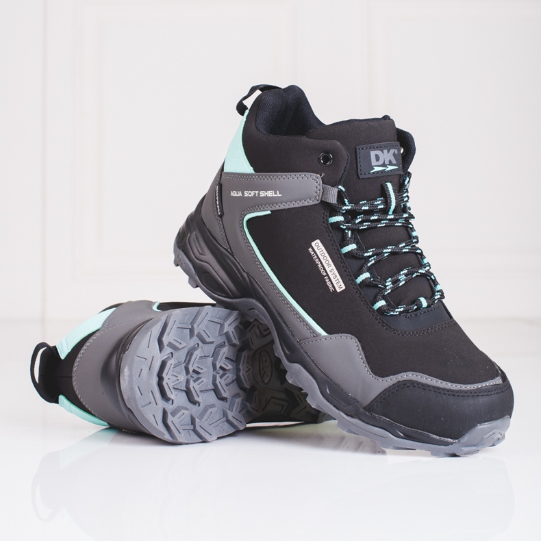 DK pánské vysoké trekové boty s chráničem černá 2