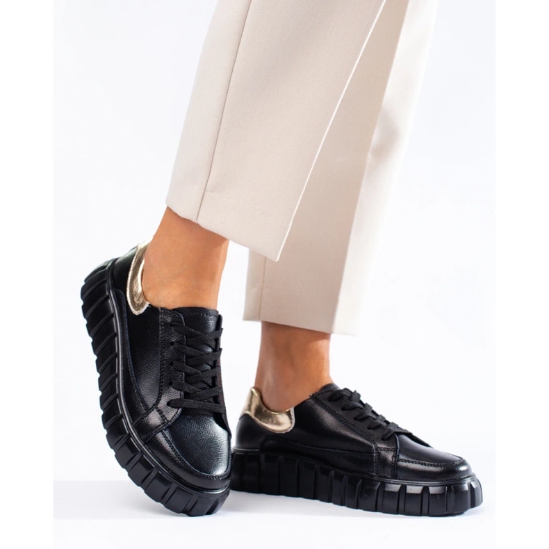 Dámské tenisky na platformě černá 2