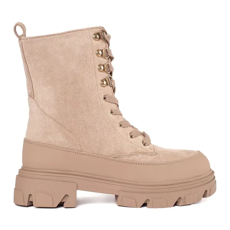 W. Potocki Dámské dělnice na béžové platformě Potocki béžový 2