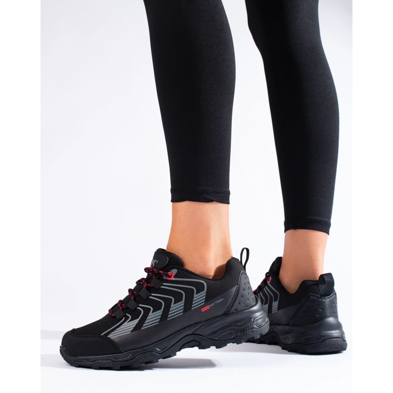 DK Softshell dámské trekové boty černé barvy černý 2