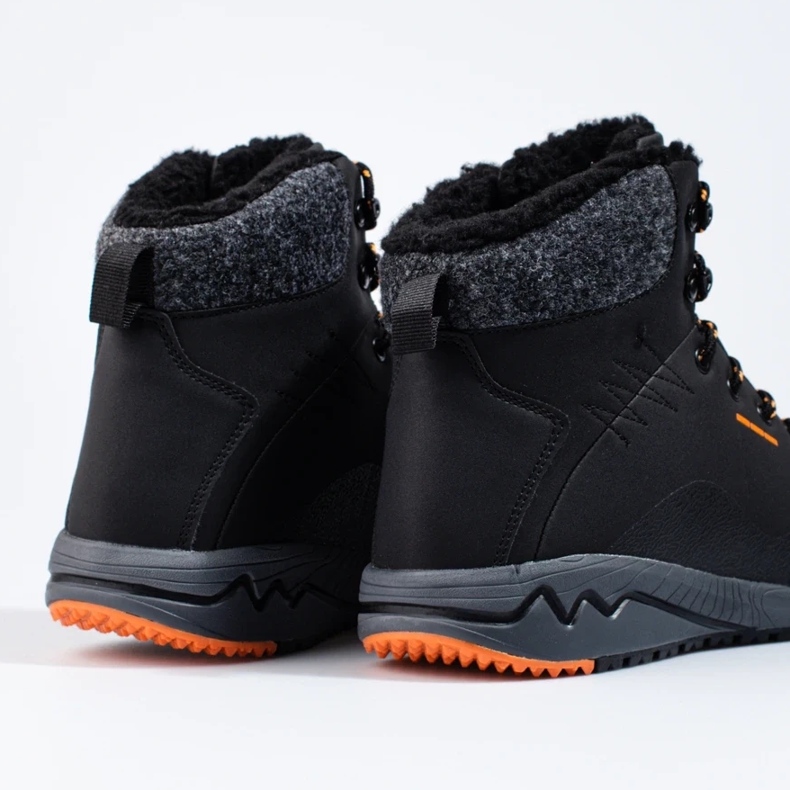 Teplé vysoké trekingové boty pro muže Dk černá 2