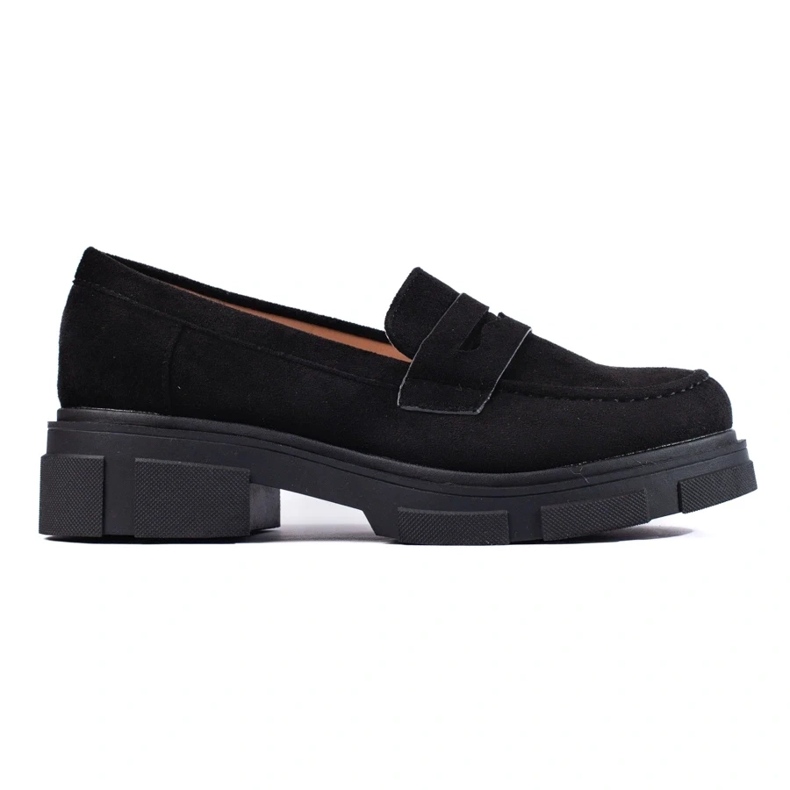 Dámské černé semišové boty černá 2