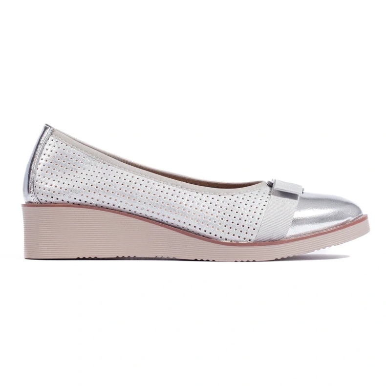 W. Potocki Dámské lodičky Potocki prolamované stříbrné stříbrný 1