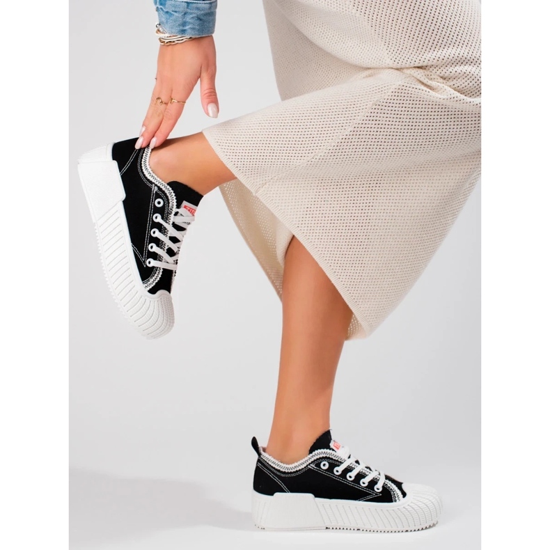 Seastar Dámské nízké černé tenisky černá 2