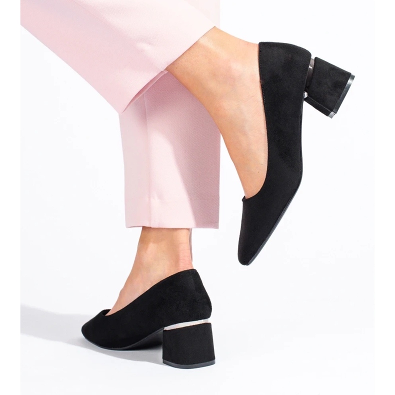 Dámské lodičky Vinceza na nízkém podpatku černé černá 1