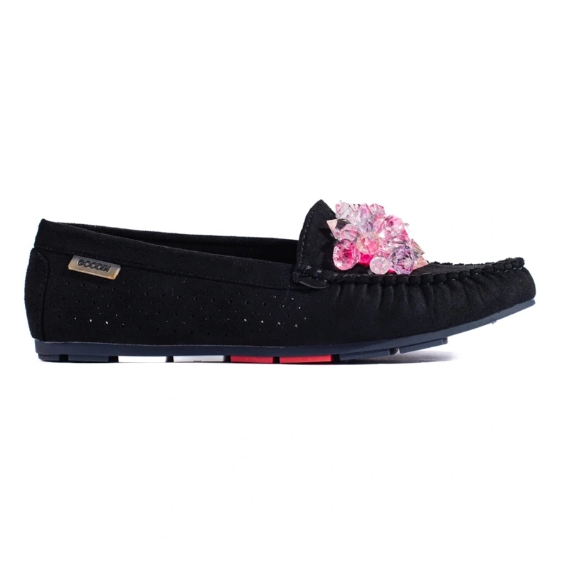 Černé semišové dámské mokasíny Shelovet černá 2