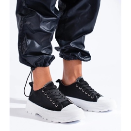 Klasické tenisky na platformě Shelovet černý 1