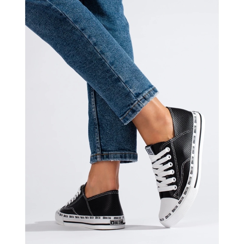 Klasické černé tenisky pro ženy Big Star FF274023B černý 2