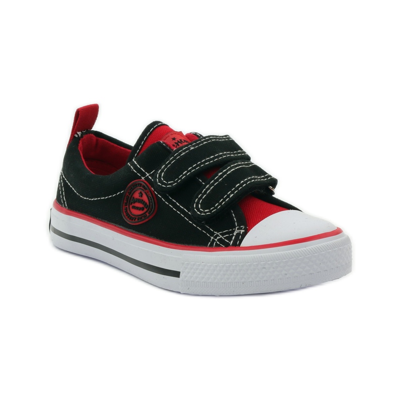 American Club Americké černo/červené tuřínové tenisky černá 1