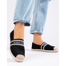 Vinceza Dámské černé semišové espadrilky od Vincezy černý 1