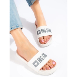 Dámské pantofle Big Star bílé ff274A199101 bílý 2