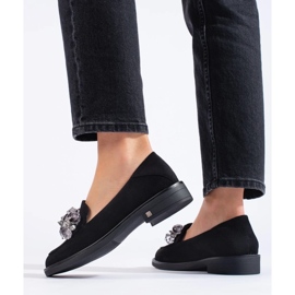 W. Potocki Dámské černé semišové mokasíny od Potocki černá 1