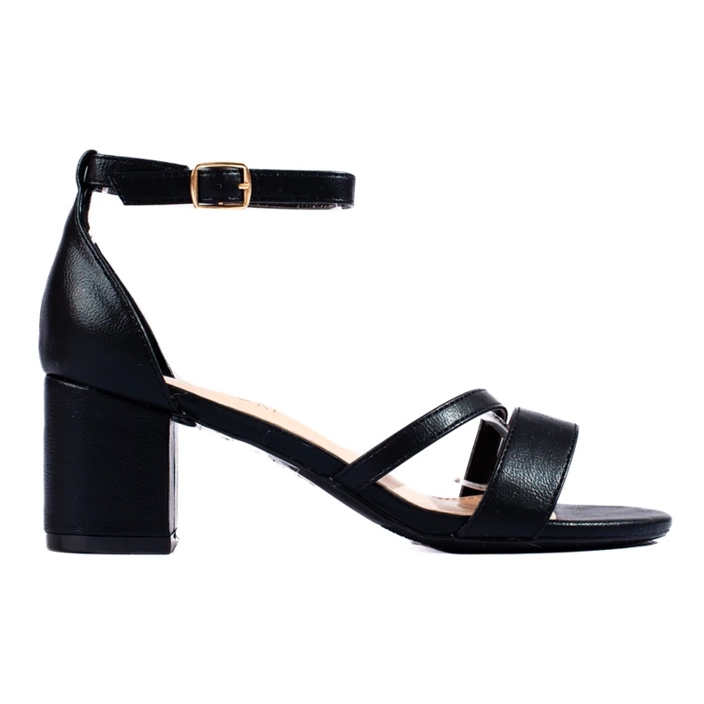 W. Potocki Dámské sandály na sloupku Potocki černé černá 2