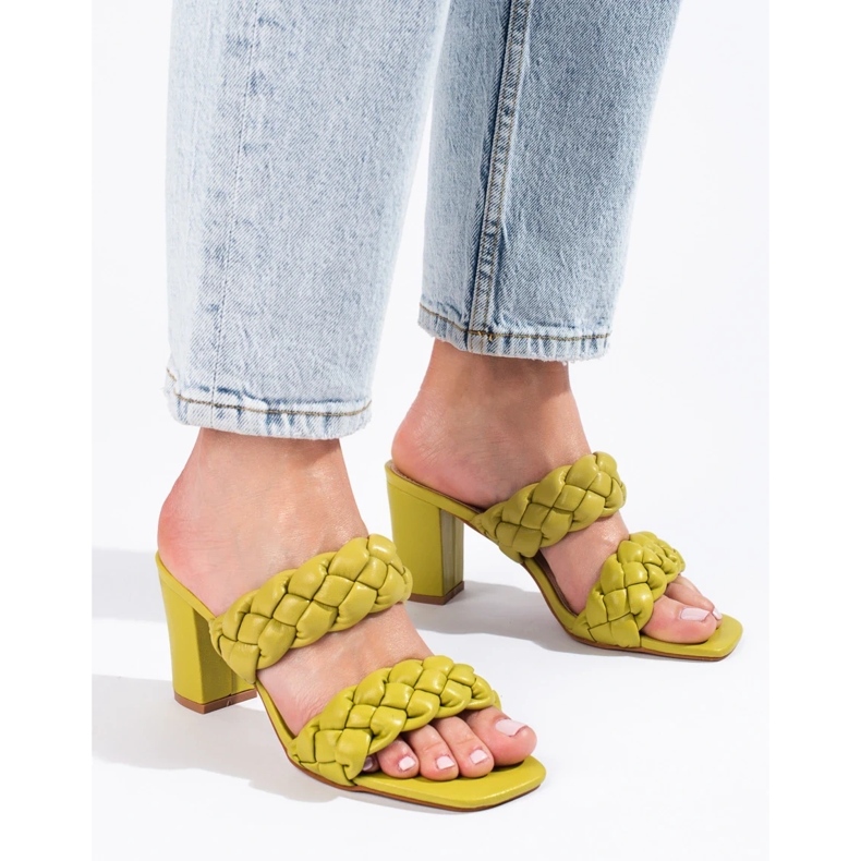 Zelené tkané chlopně na sloupky Shelovet zelená 2