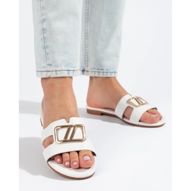 Elegantní dámské pantofle bílé Shelovet bílý 1