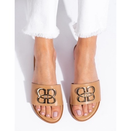 Klasické dámské černé pantofle Shelovet béžový 1