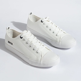 Bílé pánské tenisky z ekologické kůže Big Star KK174008 bílý 2