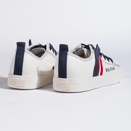 Bílé pánské tenisky z ekologické kůže Big Star LL174005 bílý 2