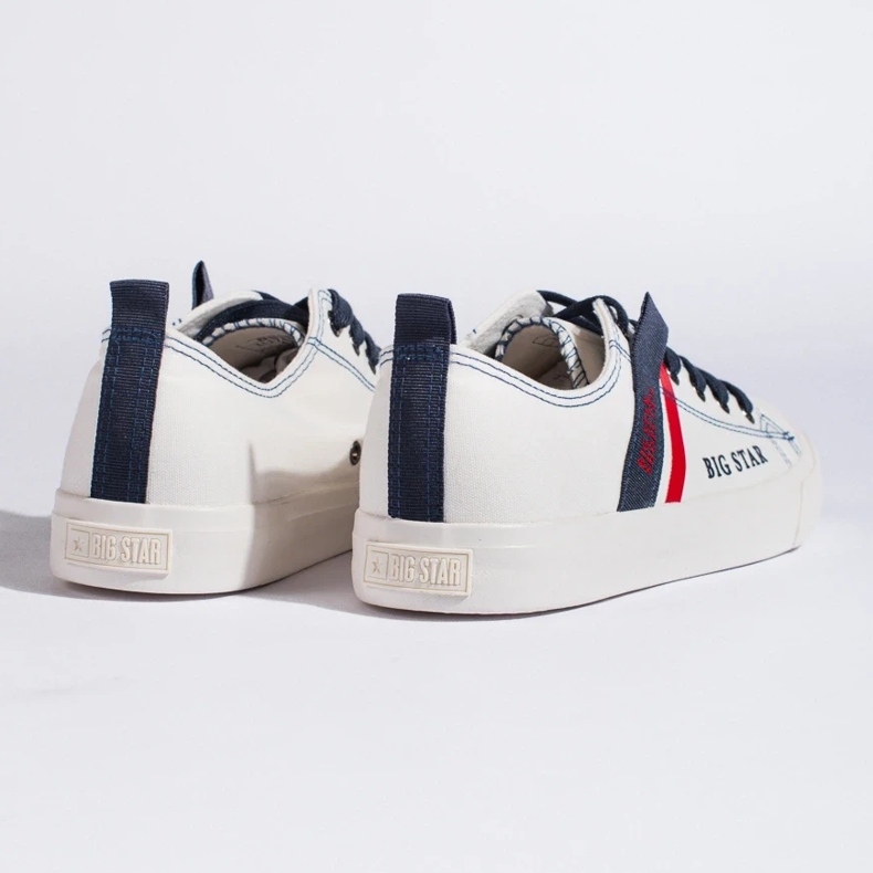 Bílé pánské tenisky z ekologické kůže Big Star LL174005 bílý 2