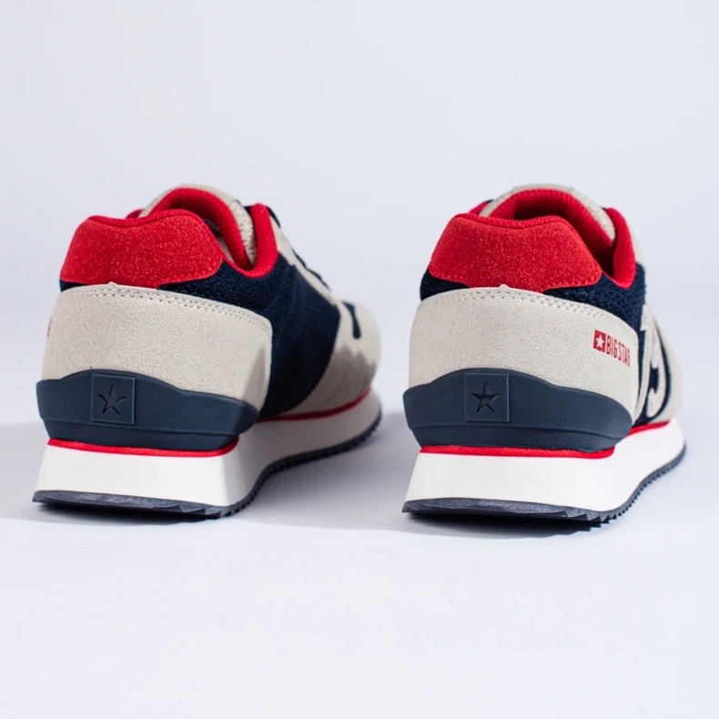 Pánská sportovní obuv LL174256 Big Star tmavě modrá a béžová modrý 1