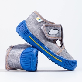 Šedé vrtulníkové pantofle od Shelovetu šedá 2