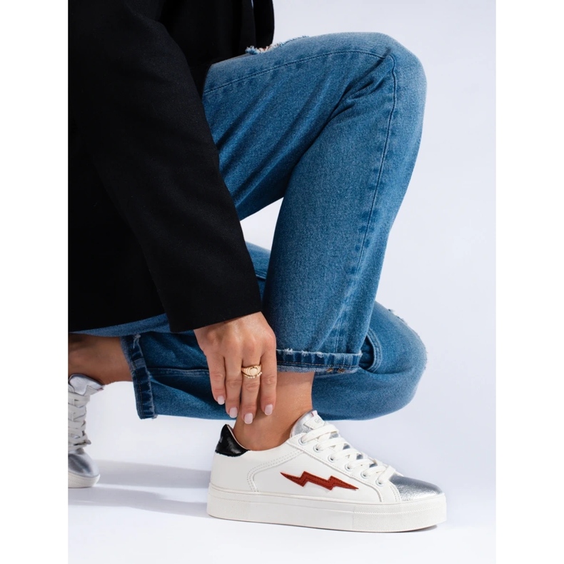 Bílé dámské tenisky Shelovet bílý 2