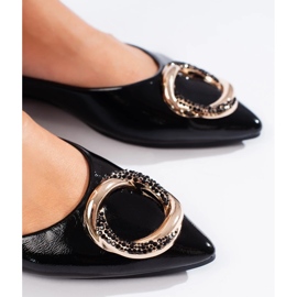 Dámské lakované balerínky Shelovet černý 1