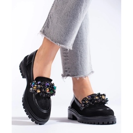 Dámské černé semišové mokasíny od Shelovet černá 2