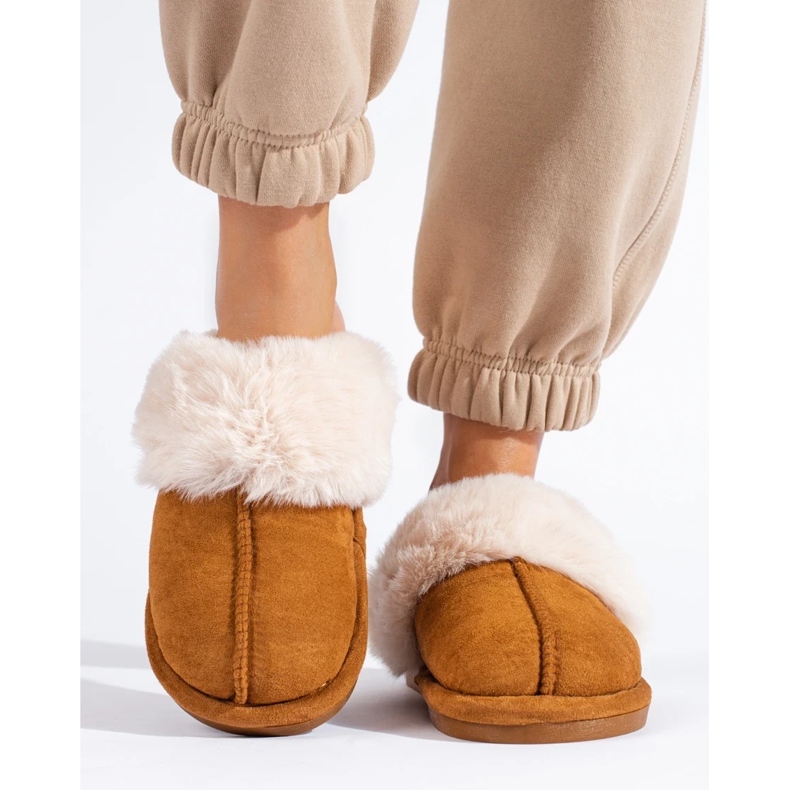 Dámské velbloudí pantofle Shelovet hnědý 1