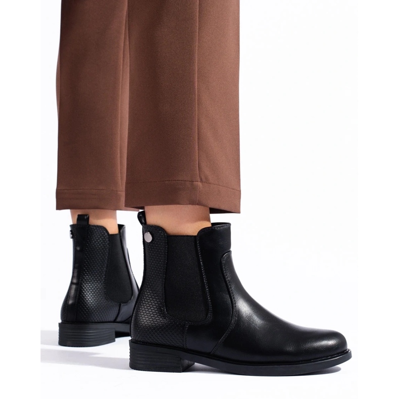Černé dámské Chelsea boty Shelovet černá 1
