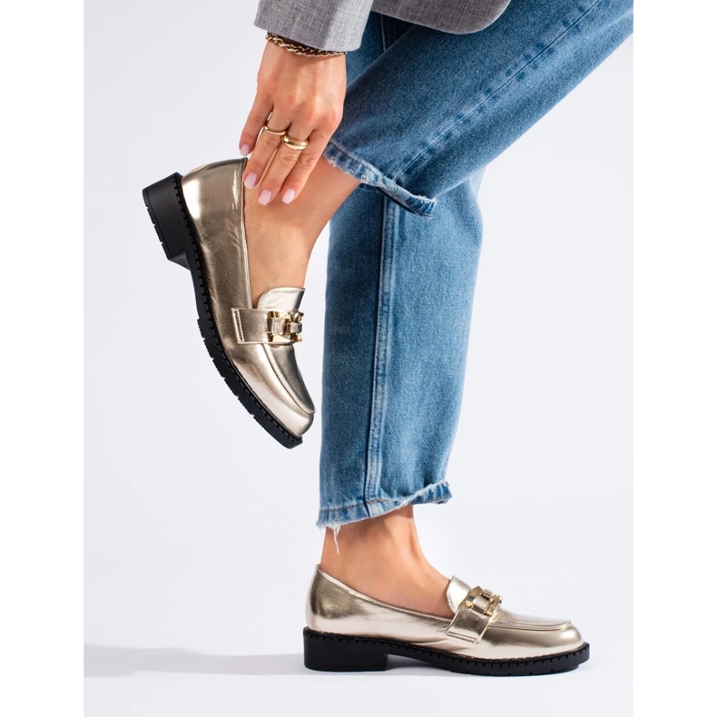 Stříbrné dámské boty stříbrný 2