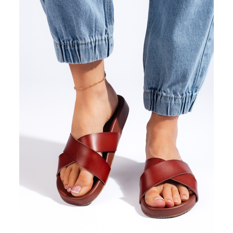 Hnědé dámské žabky Sergio Leone hnědý 2 Hnědé dámské žabky Sergio Leone hnědý 2