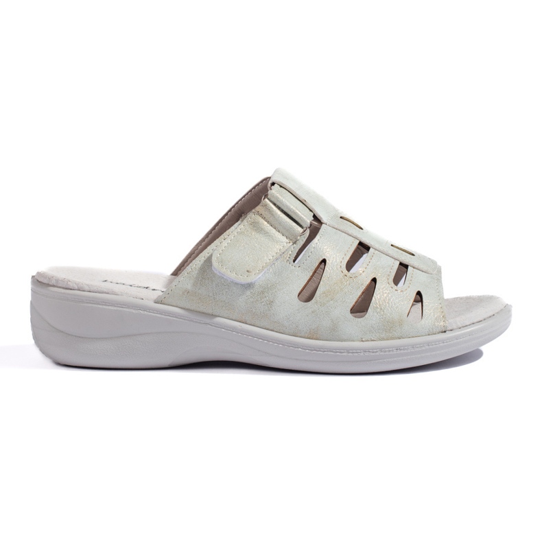 Dámské pohodlné šedé žabky šedá 1