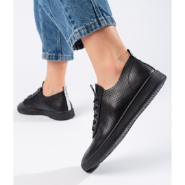 Seastar Černé prolamované dámské tenisky černý 2