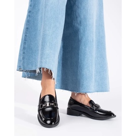 Goodin Lakované černé dámské mokasíny černý 2