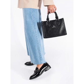 Goodin Lakované černé dámské mokasíny černá 1