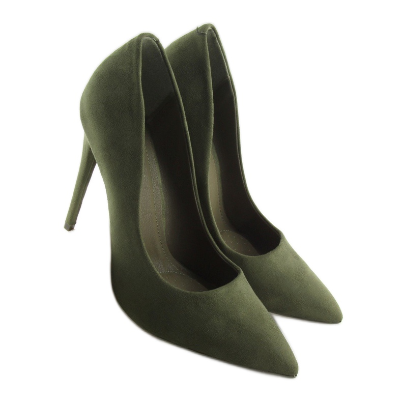 Lodičky na semišové zelené 5101 Green zelený 2