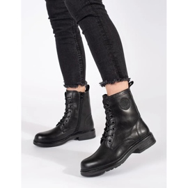 Černé dámské brašny vyrobené z přírodní kůže Sergio Leone černá 2