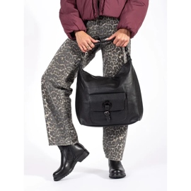 Černé dámské Chelsea boty z přírodní kůže Sergio Leone černá 1