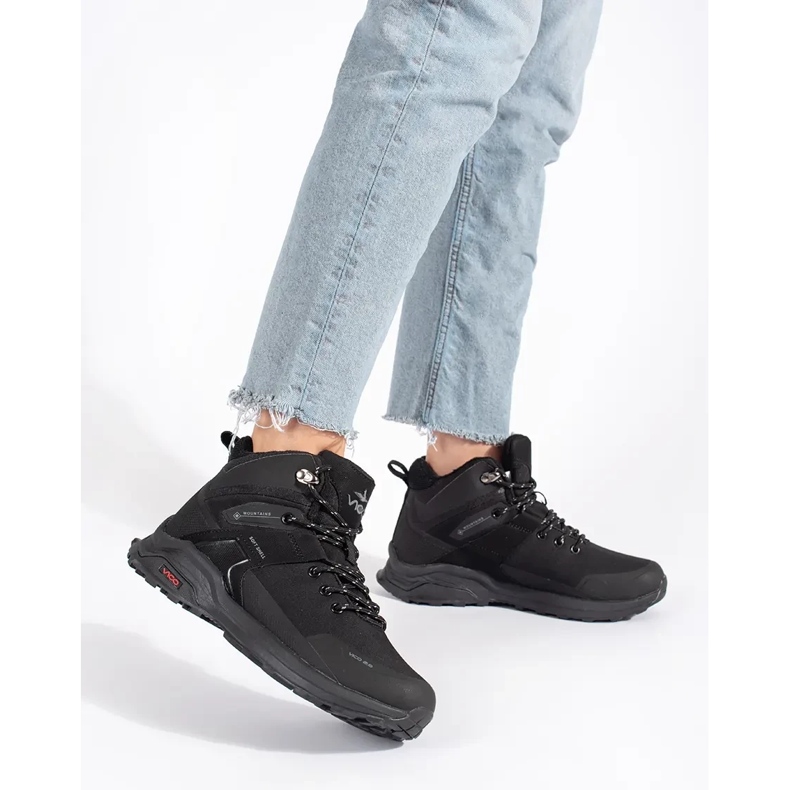 Vico Černé zateplené trekové boty černá 2 Vico Černé zateplené trekové boty černá 2