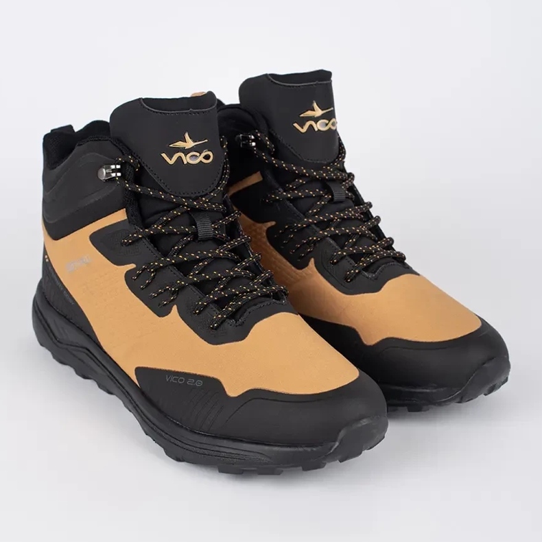 Vico Černé a hnědé vysoké pánské trekingové boty hnědý 1 Vico Černé a hnědé vysoké pánské trekingové boty hnědý 1