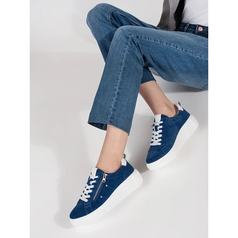 Goodin Modré tenisky na silné podrážce modrý 2