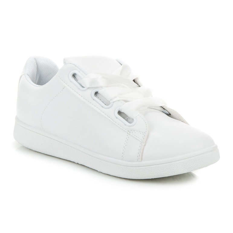 Bílé Tenisky Se Stuhou bílý 1