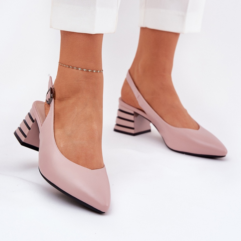 Dámské vysoké podpatky s špičatými nosy Vinceza 62217 Dirty Pink růžový 2