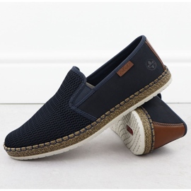 Pánské boty vložené Espadrilles Navy Blue Rieker B5265-14 modrý 3