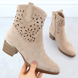 Dámské boty s otevřeným dílem béžové béžové vinceza 58452 béžový 1 Dámské boty s otevřeným dílem béžové béžové vinceza 58452 béžový 1