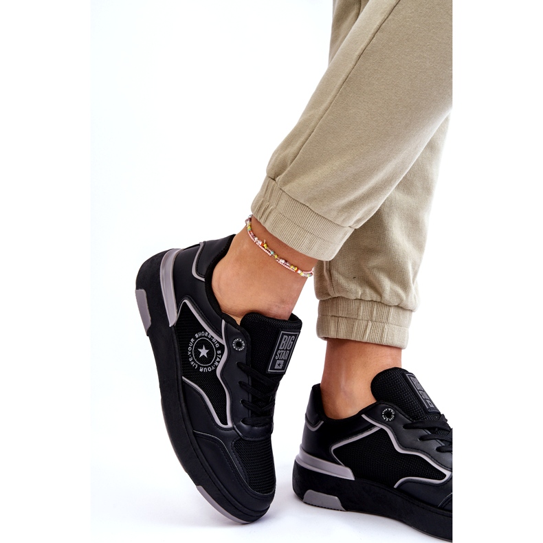 Big Star Dámská velká hvězda LL2744443 Black-Share Sport boty černý 2